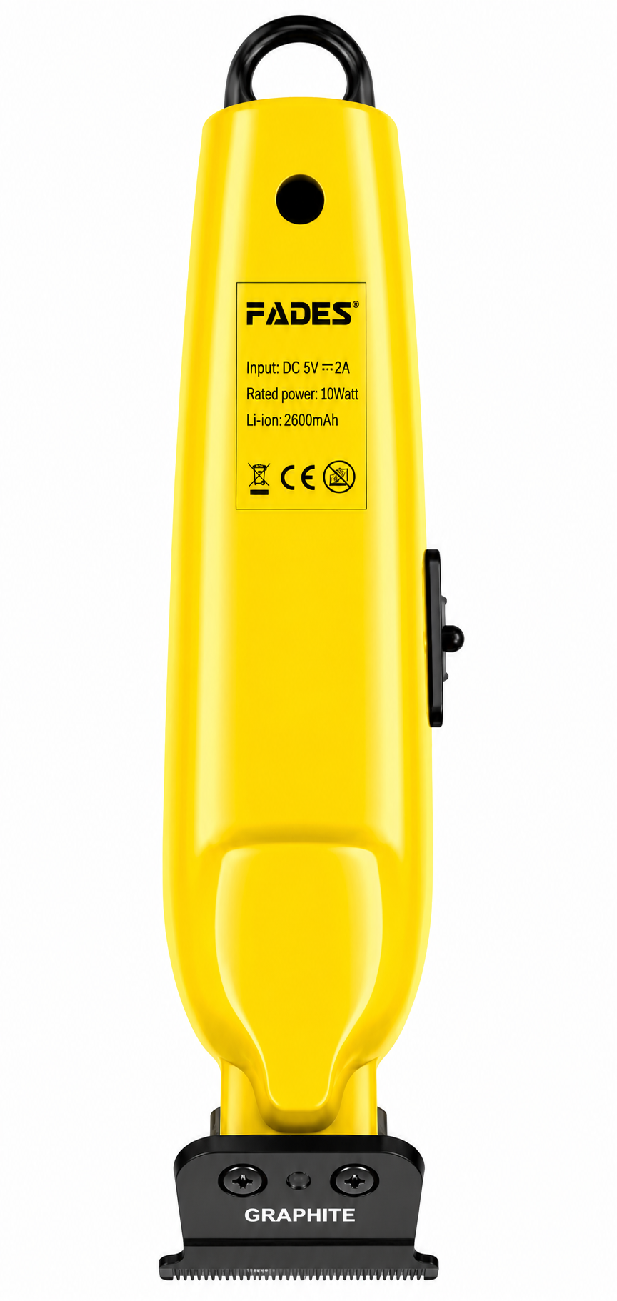 FADES cordless trimmer rear view