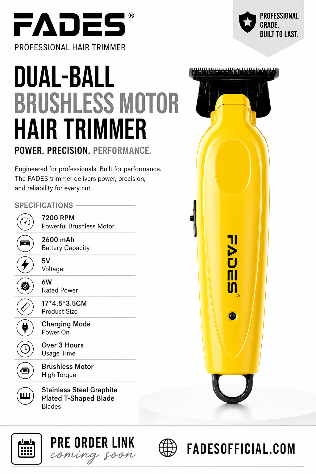 FADES Detailer specifications